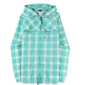 Patagonia Nile‎ Blue Full Zip Jacket Lined Windbreaker Size S Small Woman #115